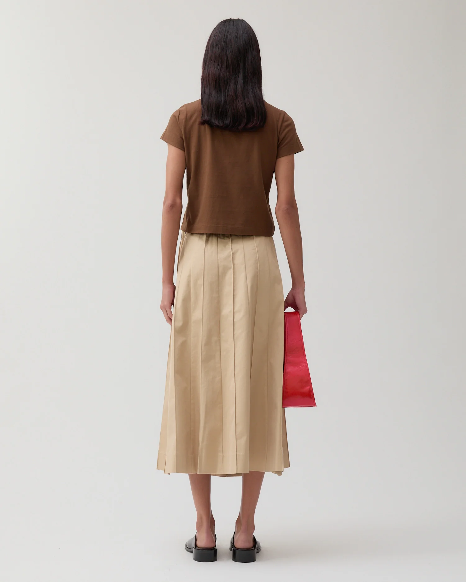 Adina T-Shirt Organic Cotton Jersey Brown - Image 4