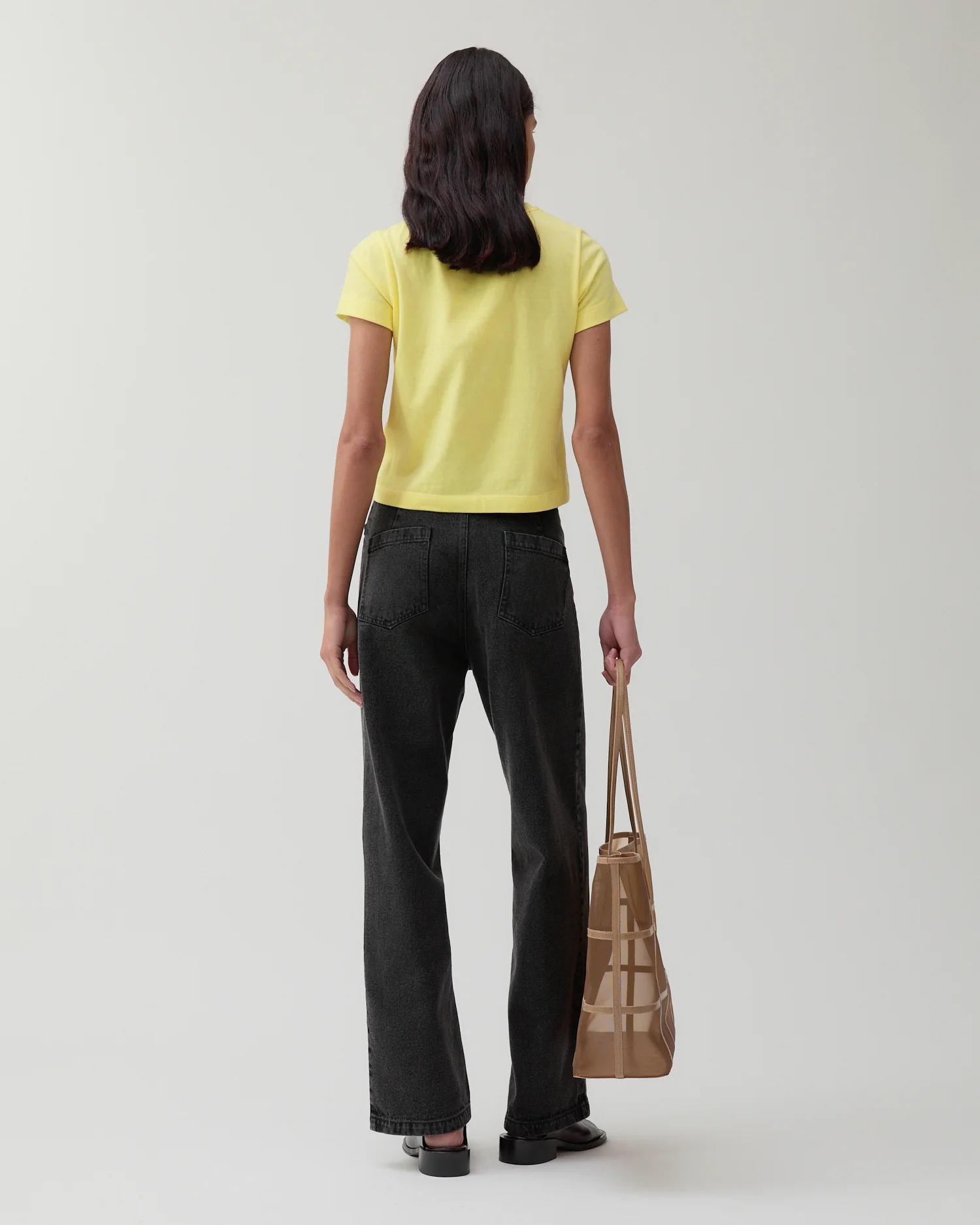 Adina T-Shirt Organic Cotton Jersey Yellow - Image 3