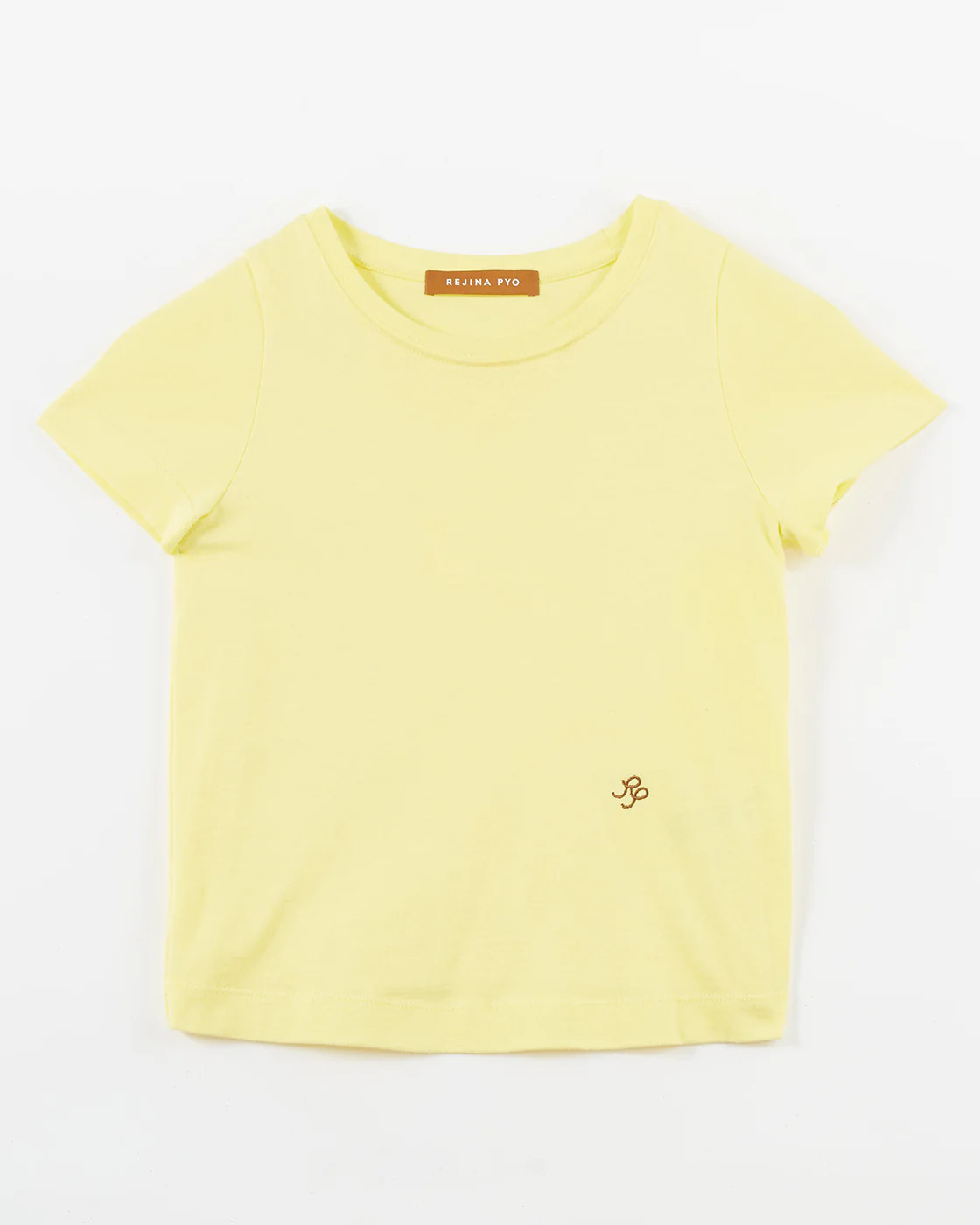 Adina T-Shirt Organic Cotton Jersey Yellow - Image 5