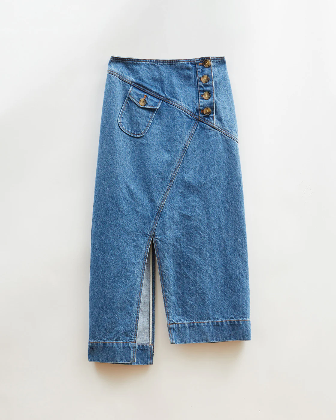Astrid Skirt Organic Cotton Denim Indigo - Image 7
