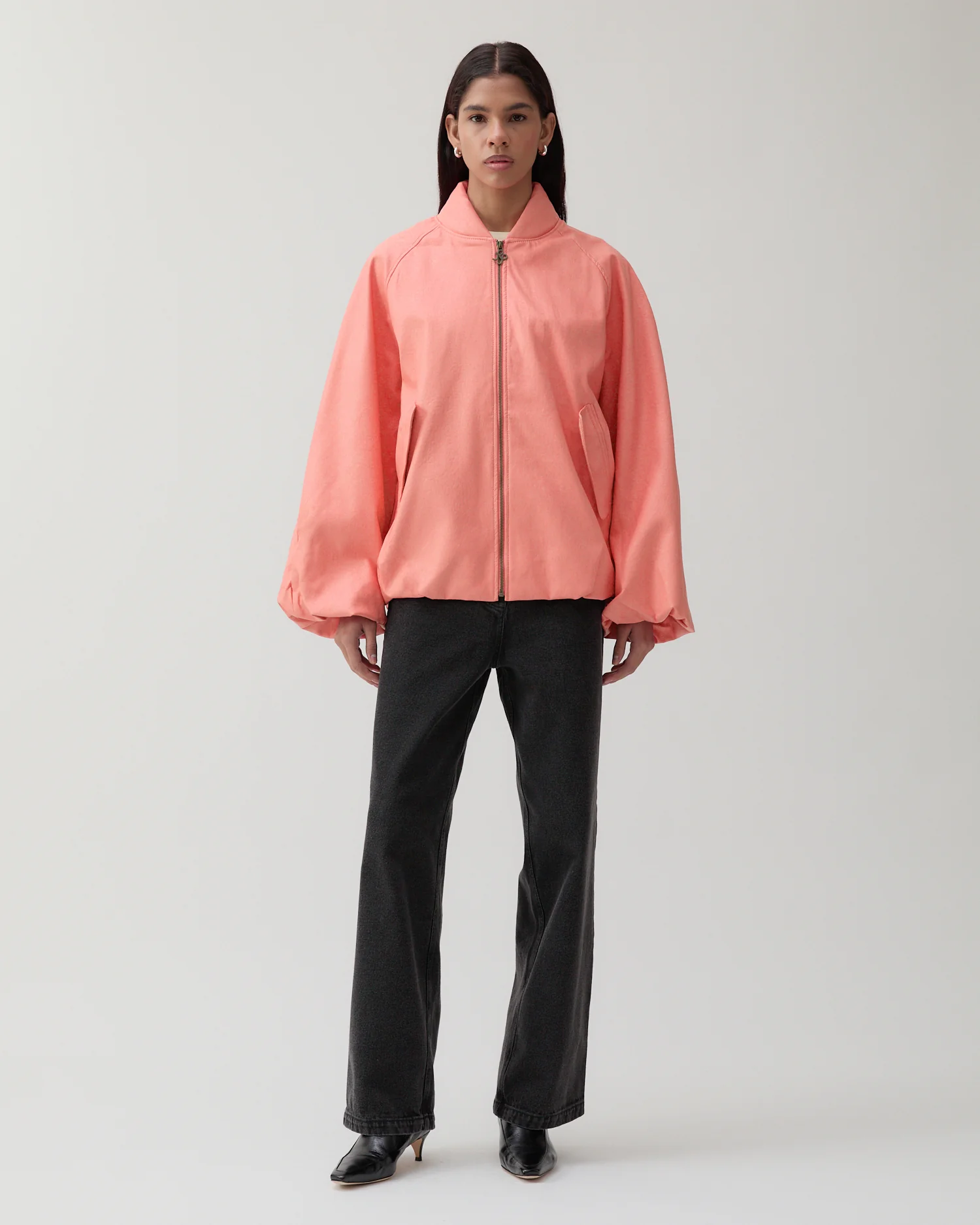 Becca Jacket Faux Leather Pink - Image 4