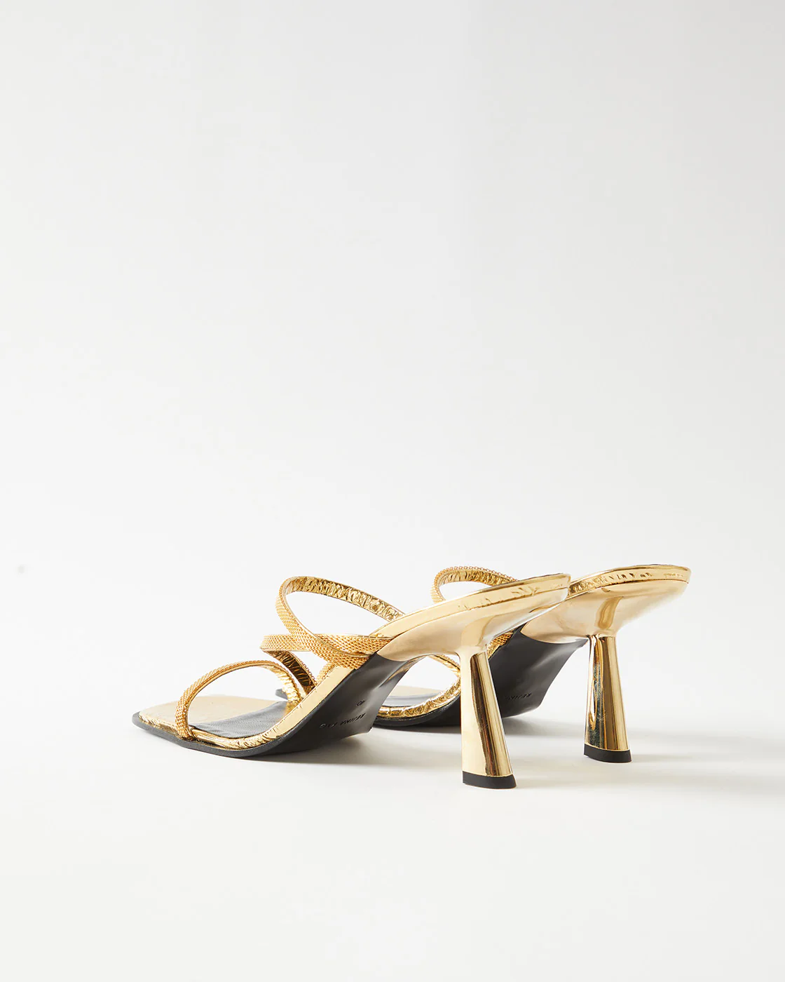 Bella Sandals Leather Gold - Image 3