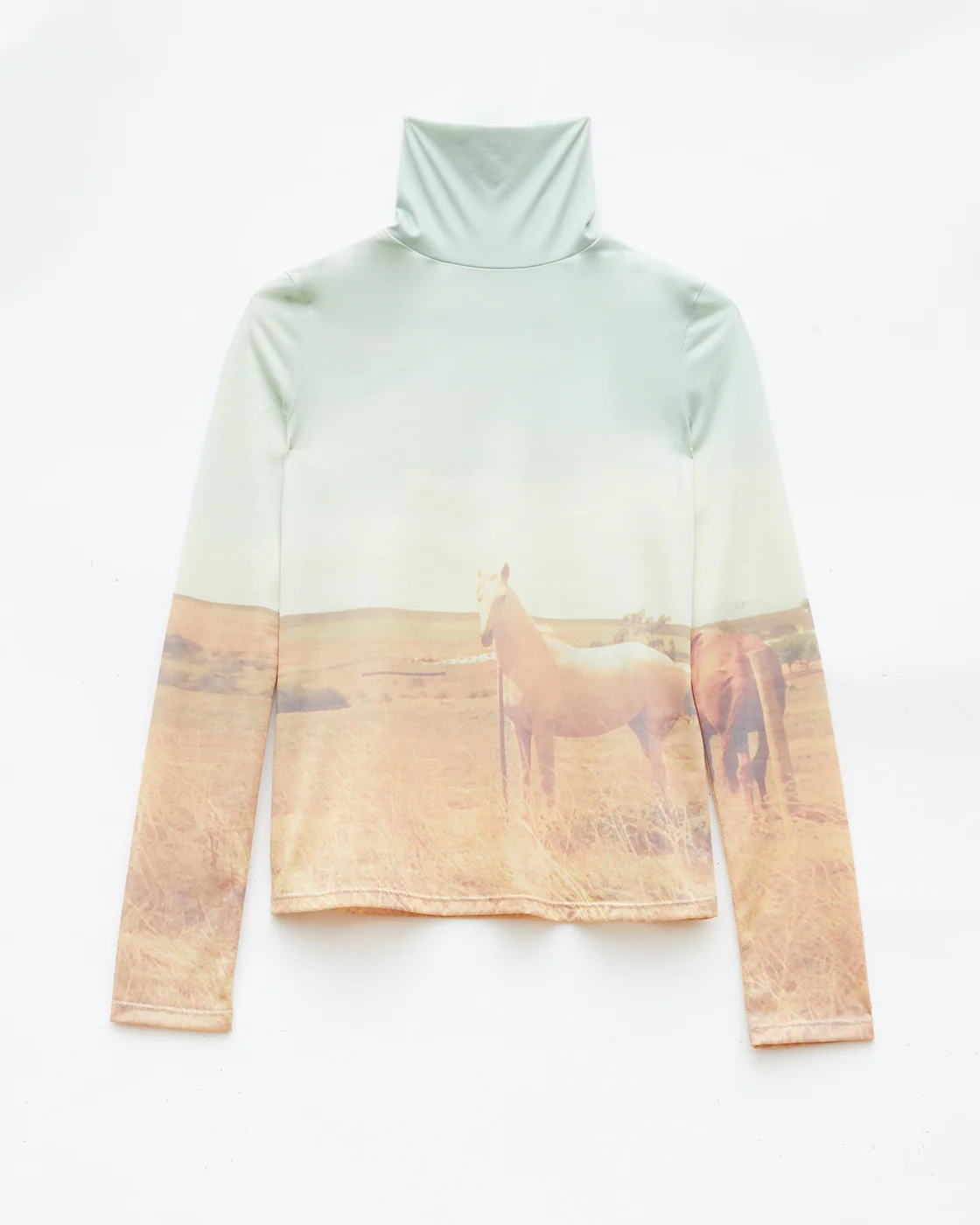 Bronte Top Mesh Print Horse - Image 6