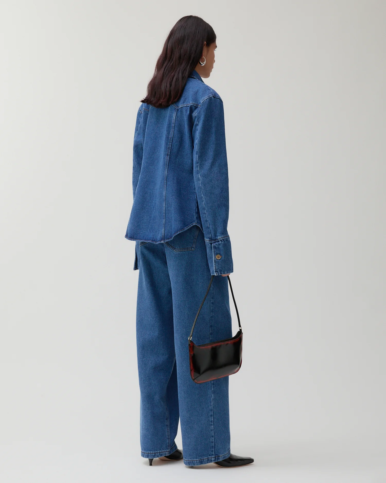 Camilla Shirt Organic Cotton Denim Blue - Image 5