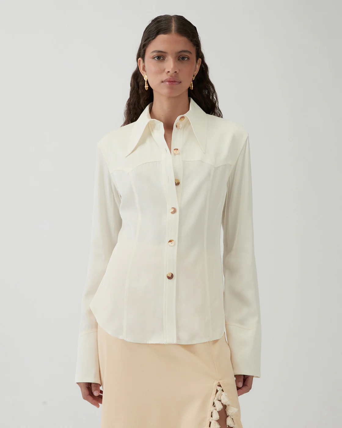 Camilla Shirt Viscose Twill Off-White