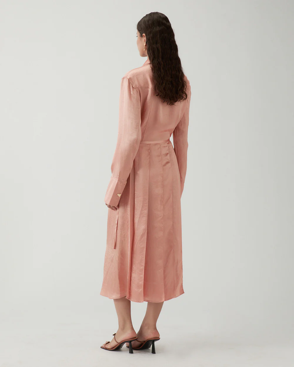 Camille Shirt Acetate Satin Pink - Image 7