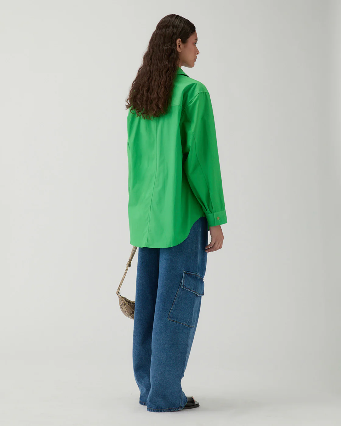 Caprice Shirt Cotton Green - Image 4