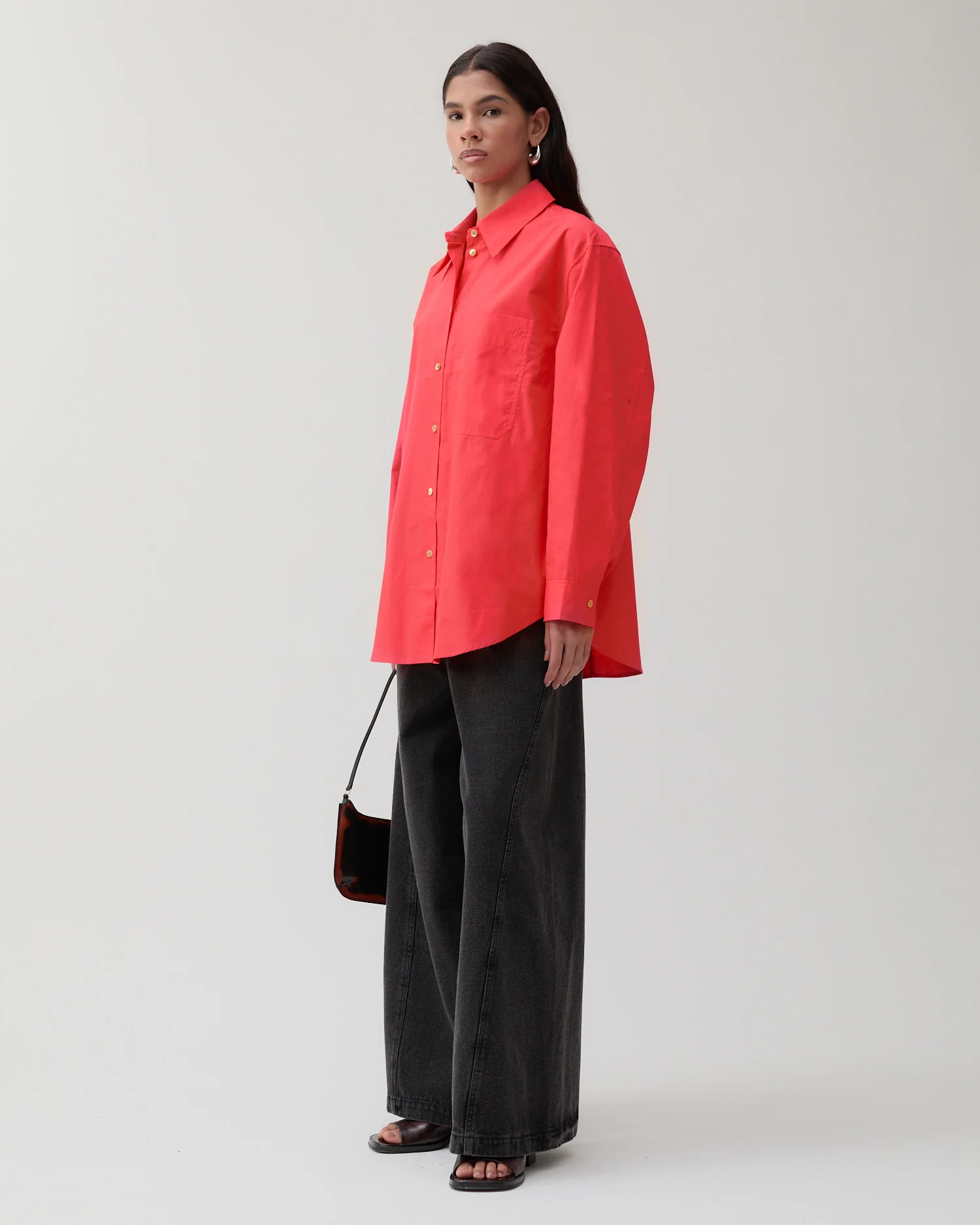Caprice Shirt Organic Cotton Red - Image 4