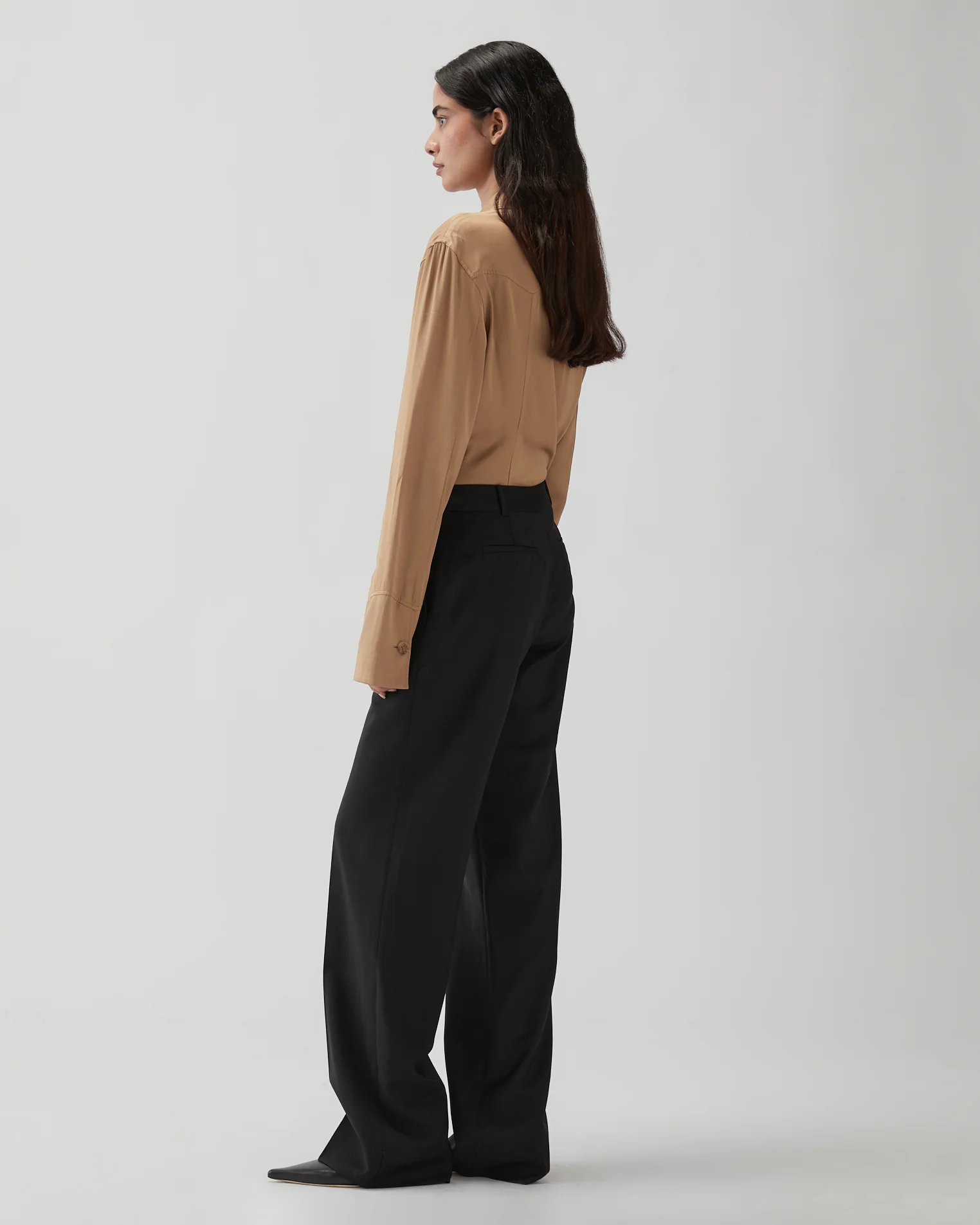 Cathy Trousers Wool Suiting Black - Image 4