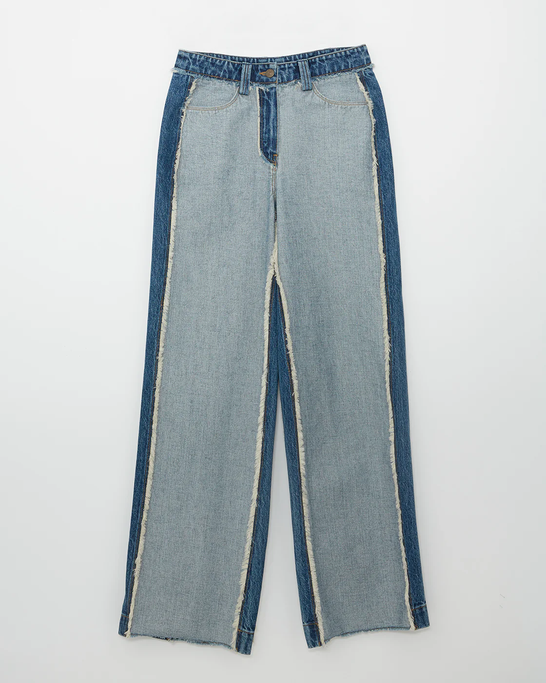 Cora Trousers Organic Cotton Denim Washed Blue - Image 6