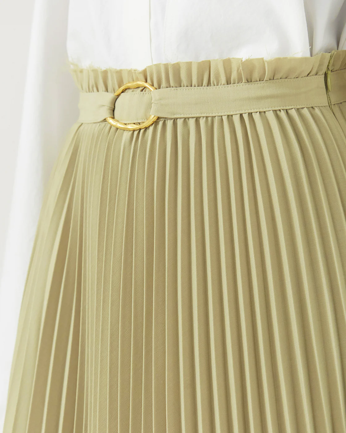Dilan Skirt Tailored Suiting Sage - Image 3