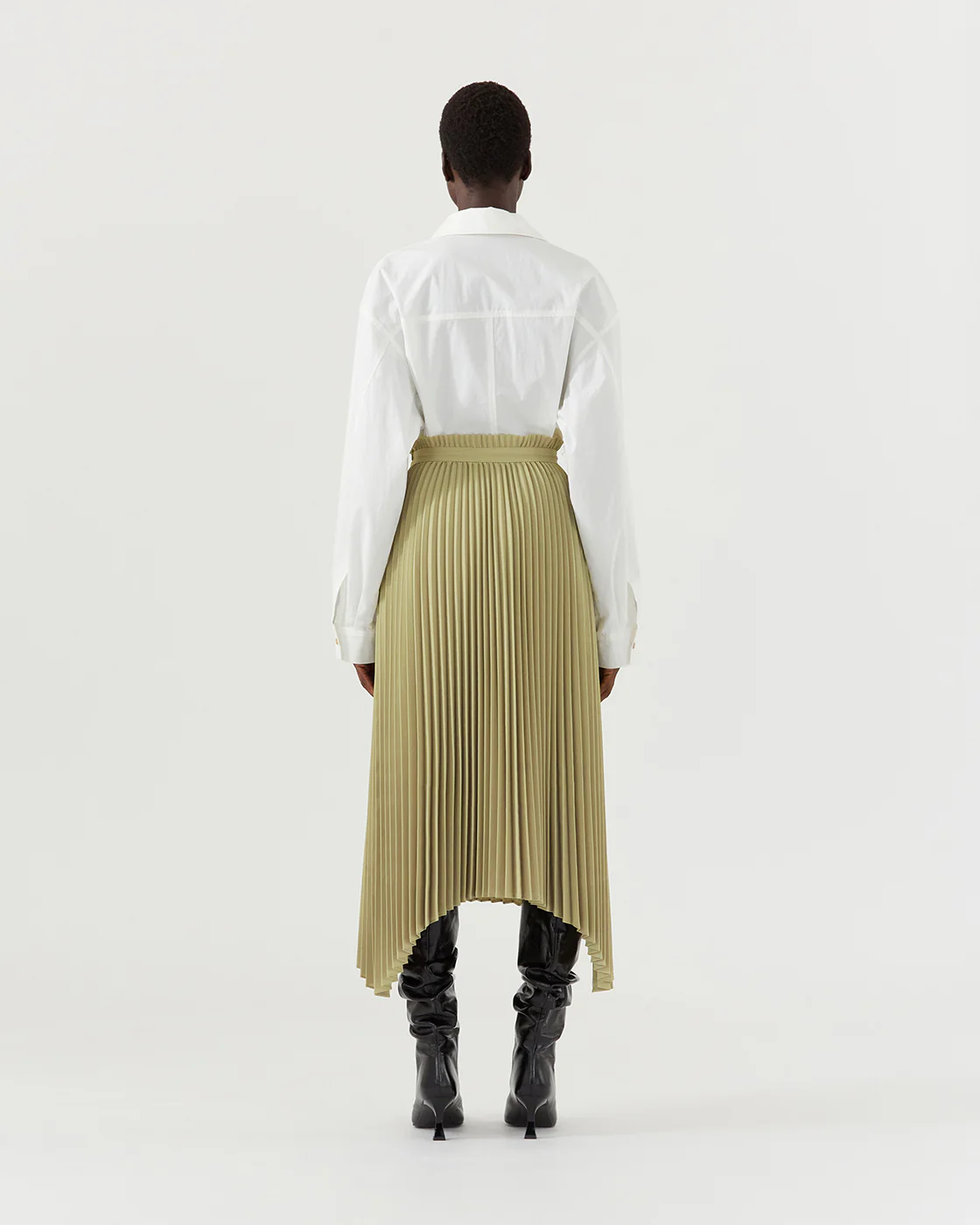 Dilan Skirt Tailored Suiting Sage - Image 6