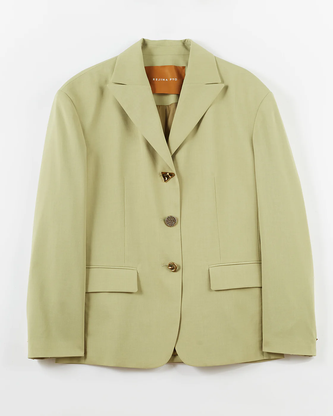 Enzo Blazer Tailored Suiting Sage - Image 6
