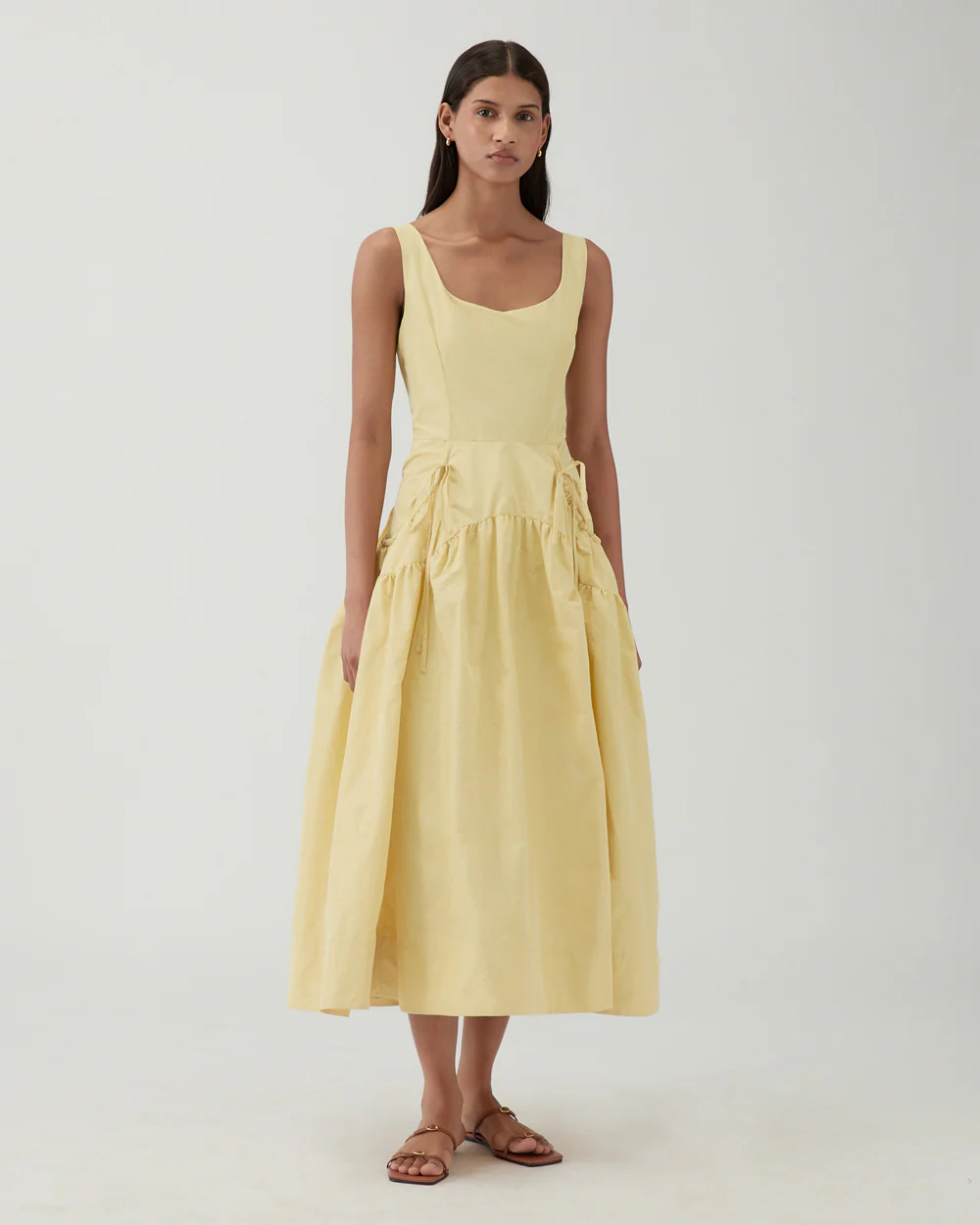 Erica Dress Taffeta Yellow