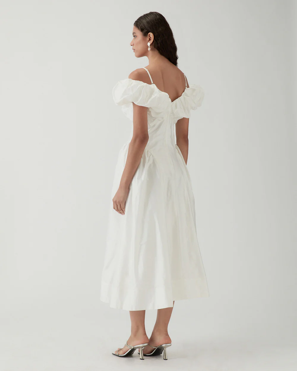 Erin Dress Silk Off-White - Image 5