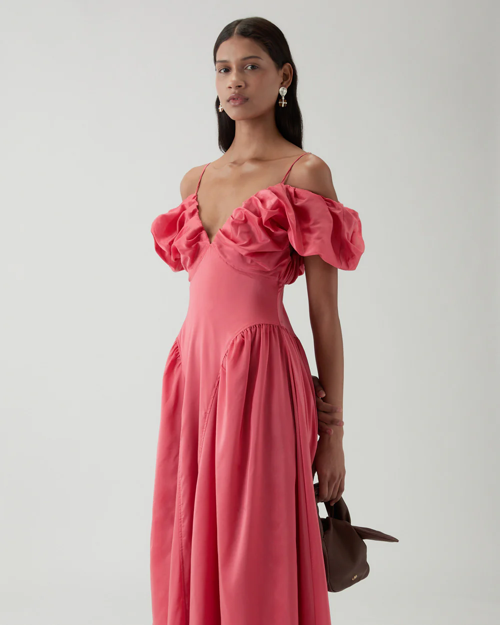Erin Dress Viscose Blend Taffeta Pink - Image 2