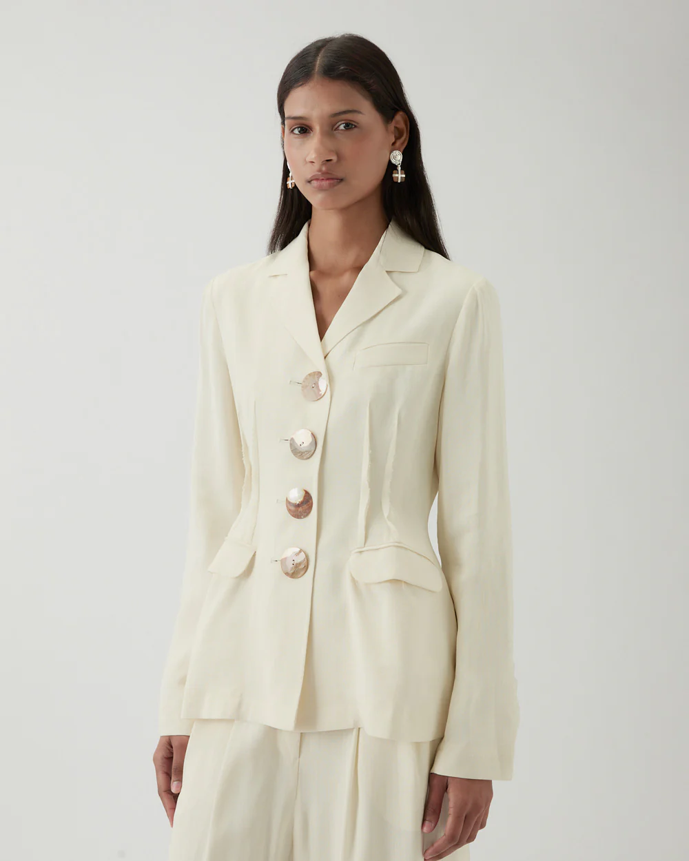 Etta Jacket Viscose Off-White - Image 4