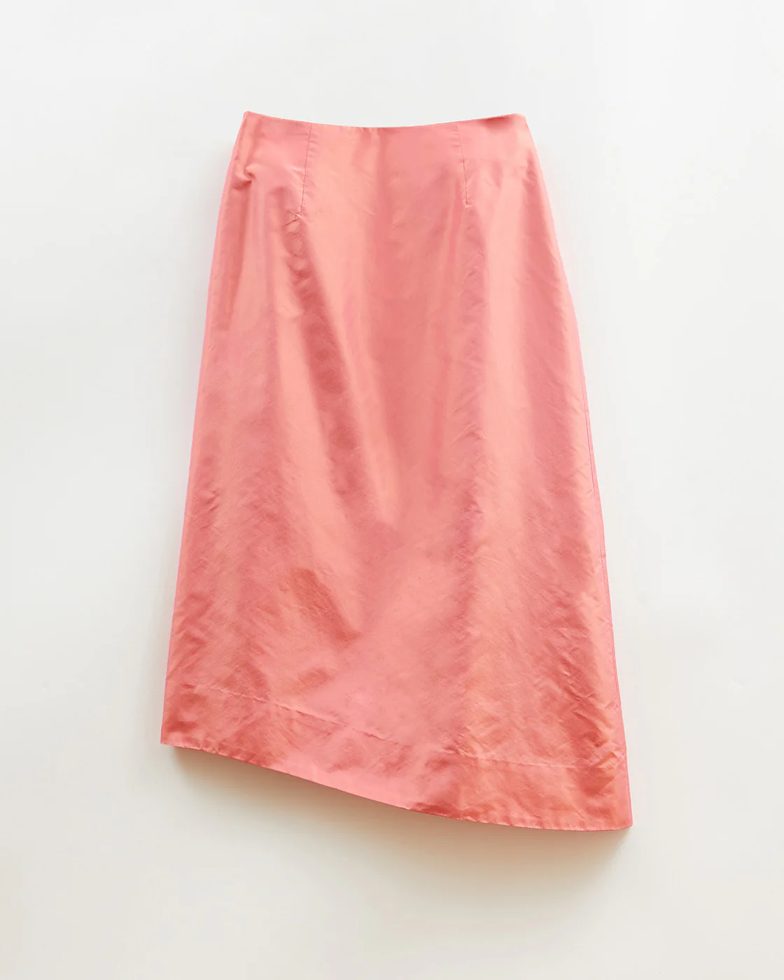 Eva Skirt Silk Taffeta Coral - Image 5