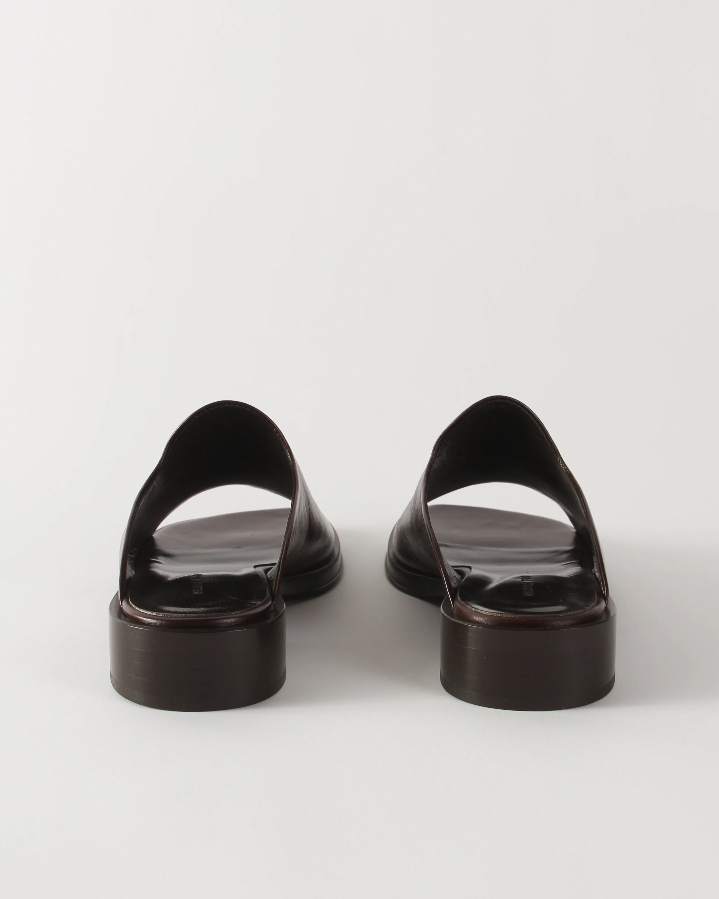 Flat Mule Leather Brown - Image 4