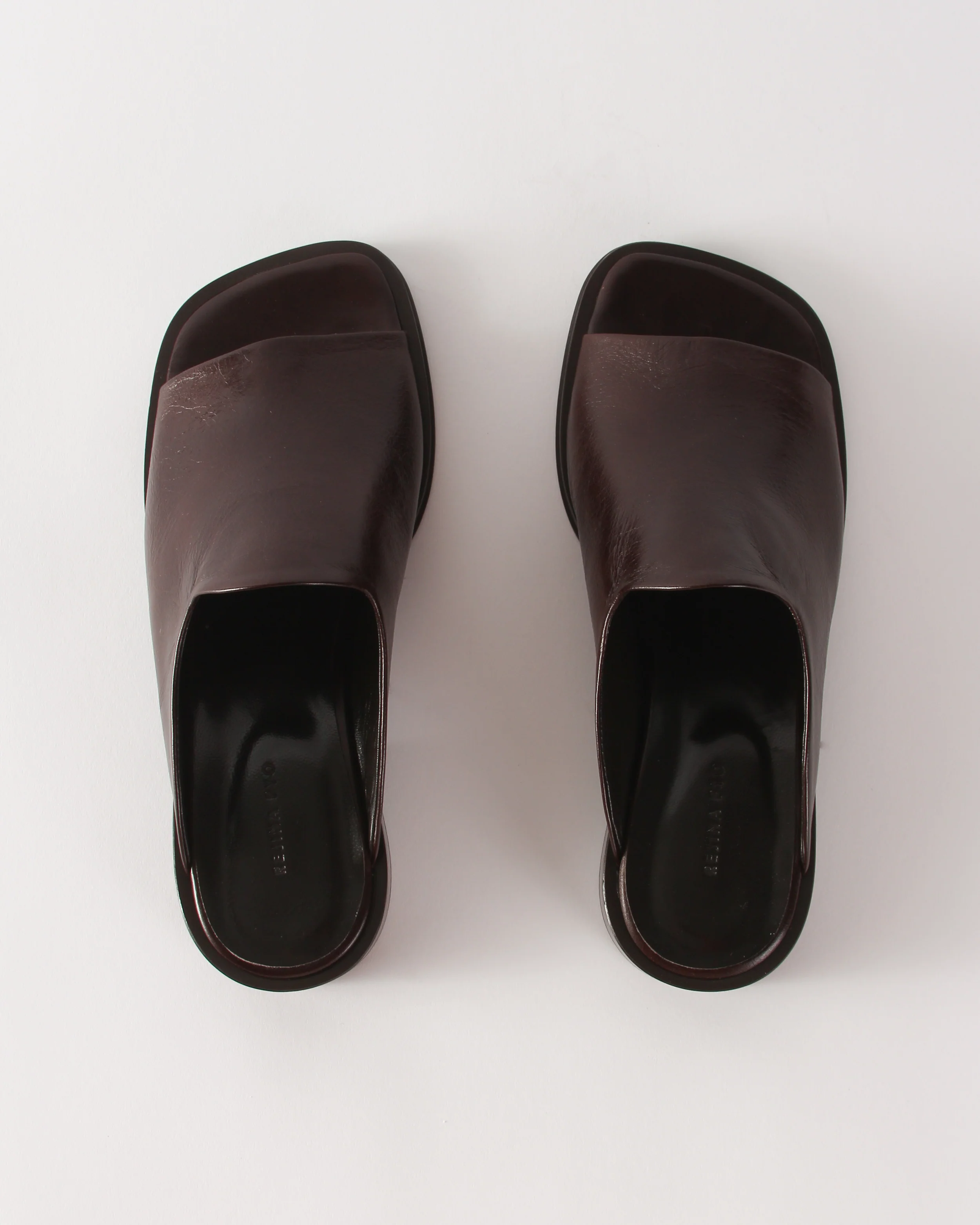 Flat Mule Leather Brown - Image 5