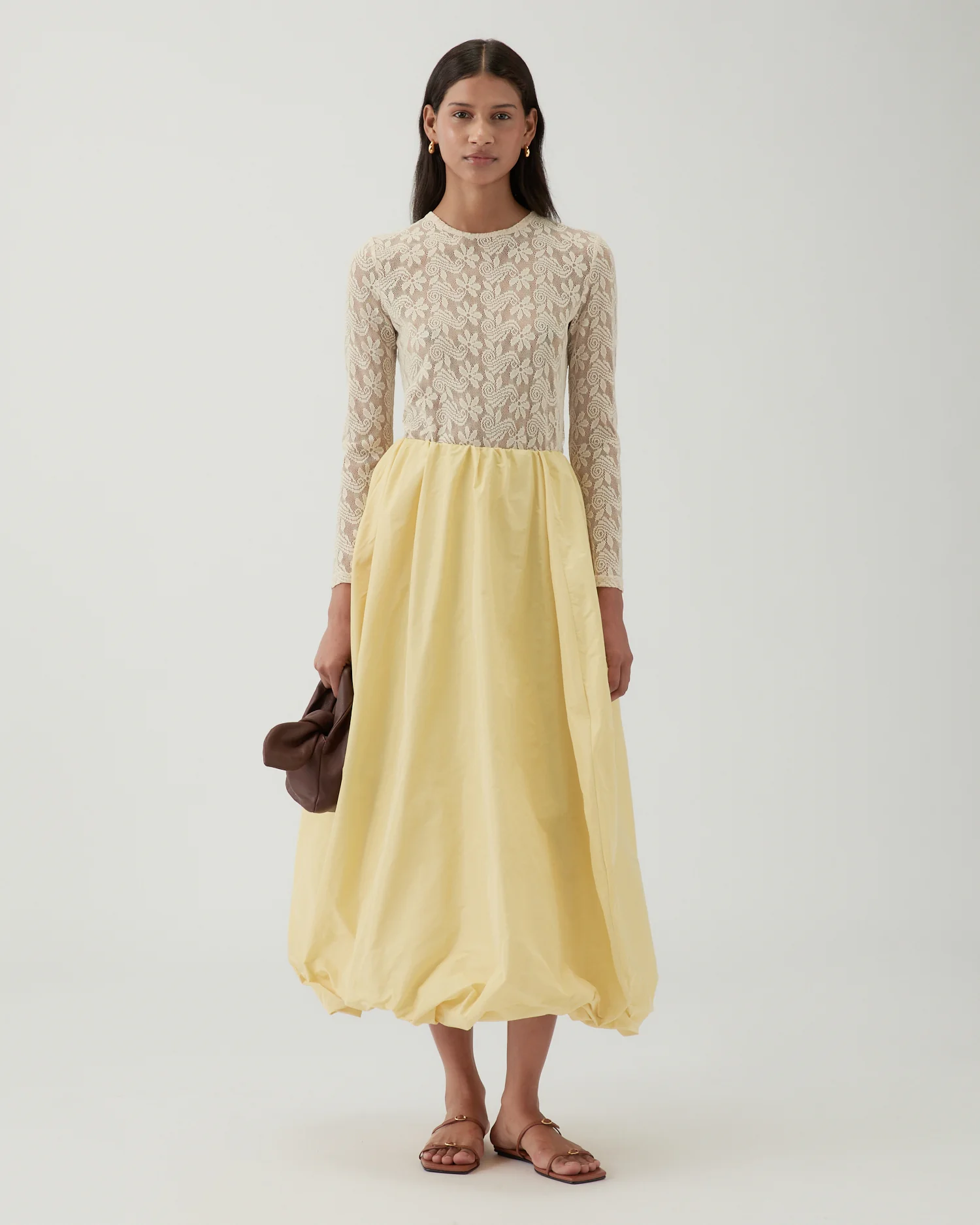 Flora Skirt Taffeta Yellow - Image 4