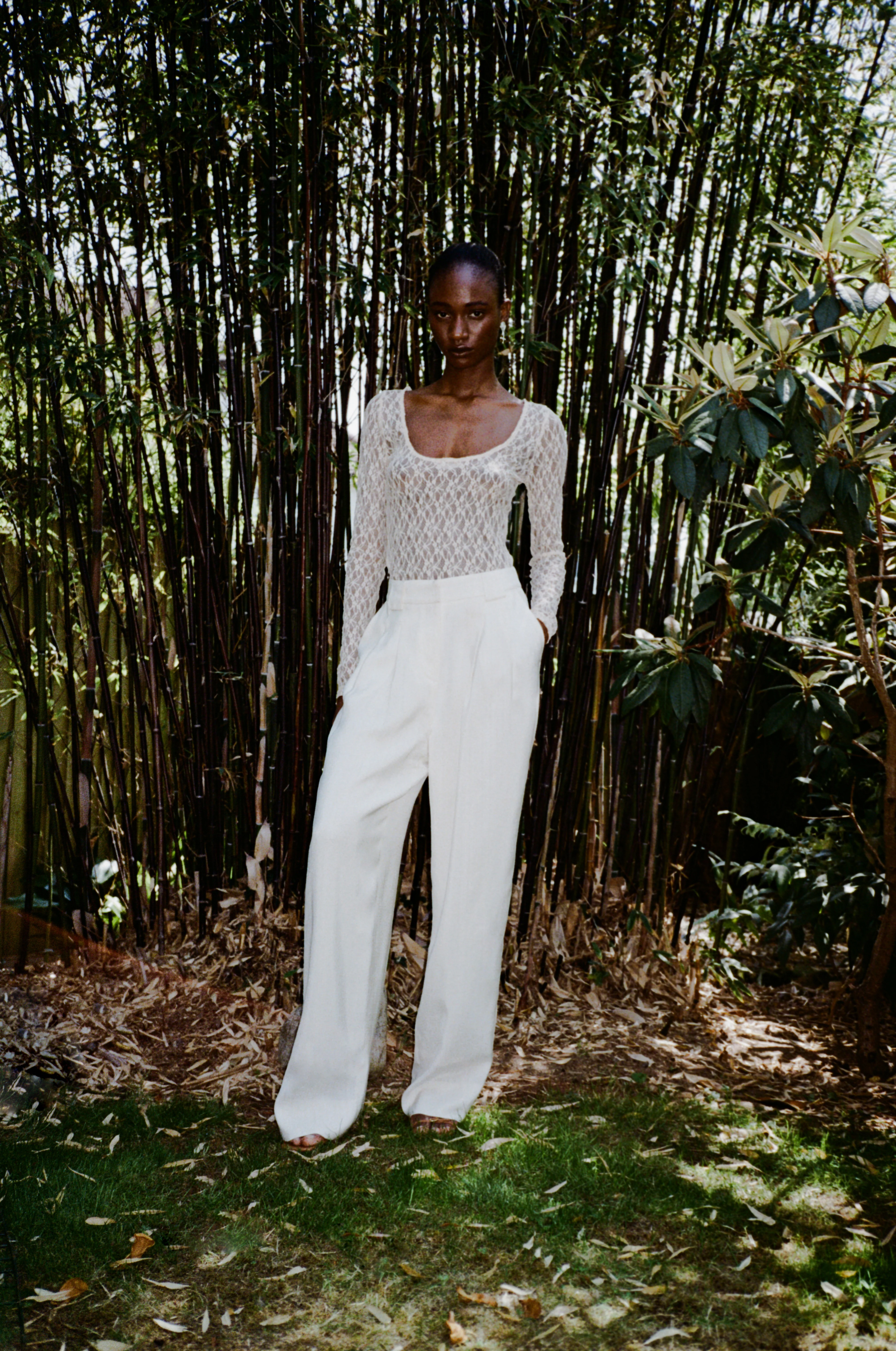 Freya Trousers Viscose Off-White - Image 7