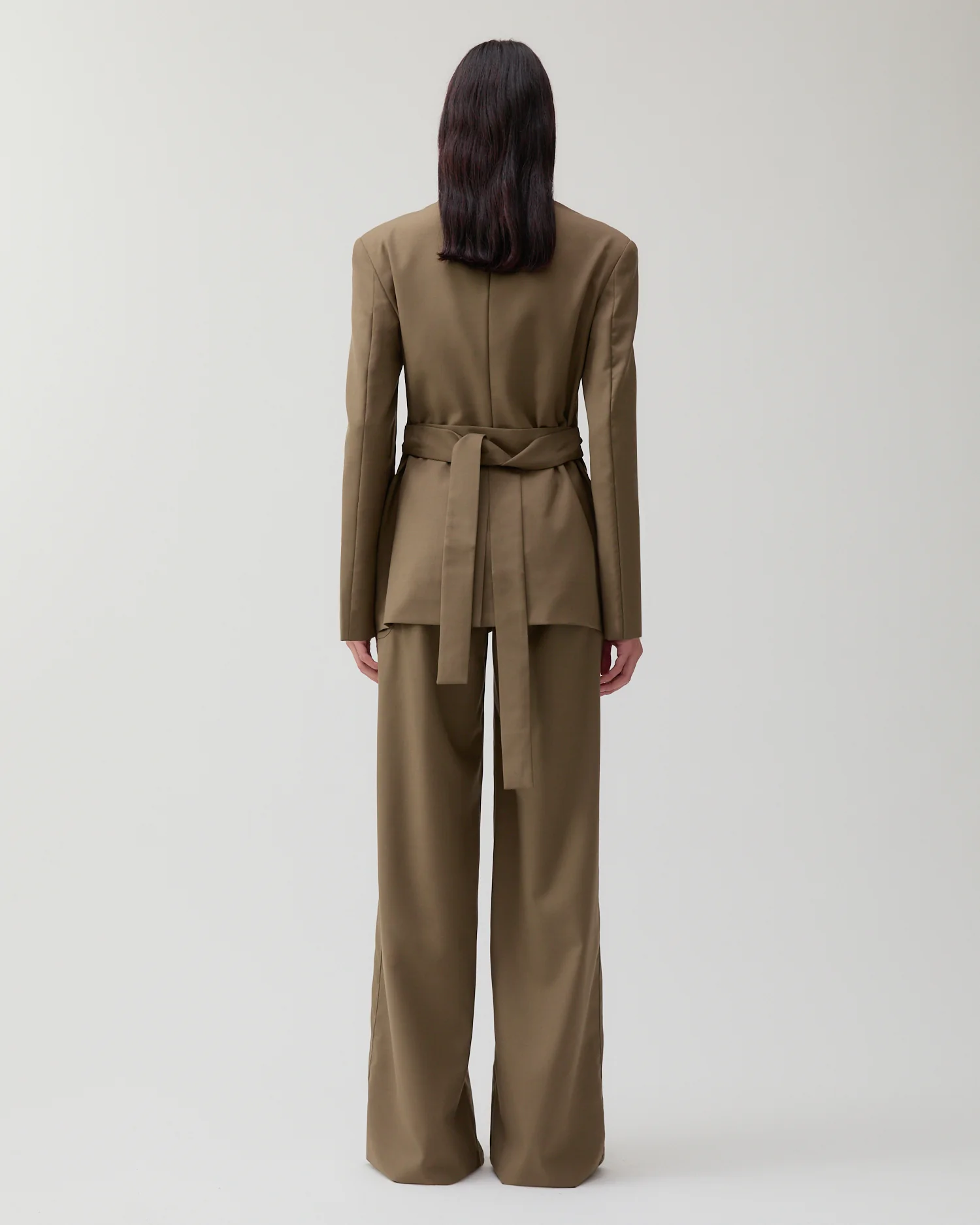 Johanna Blazer Wool Blend Olive - Image 4