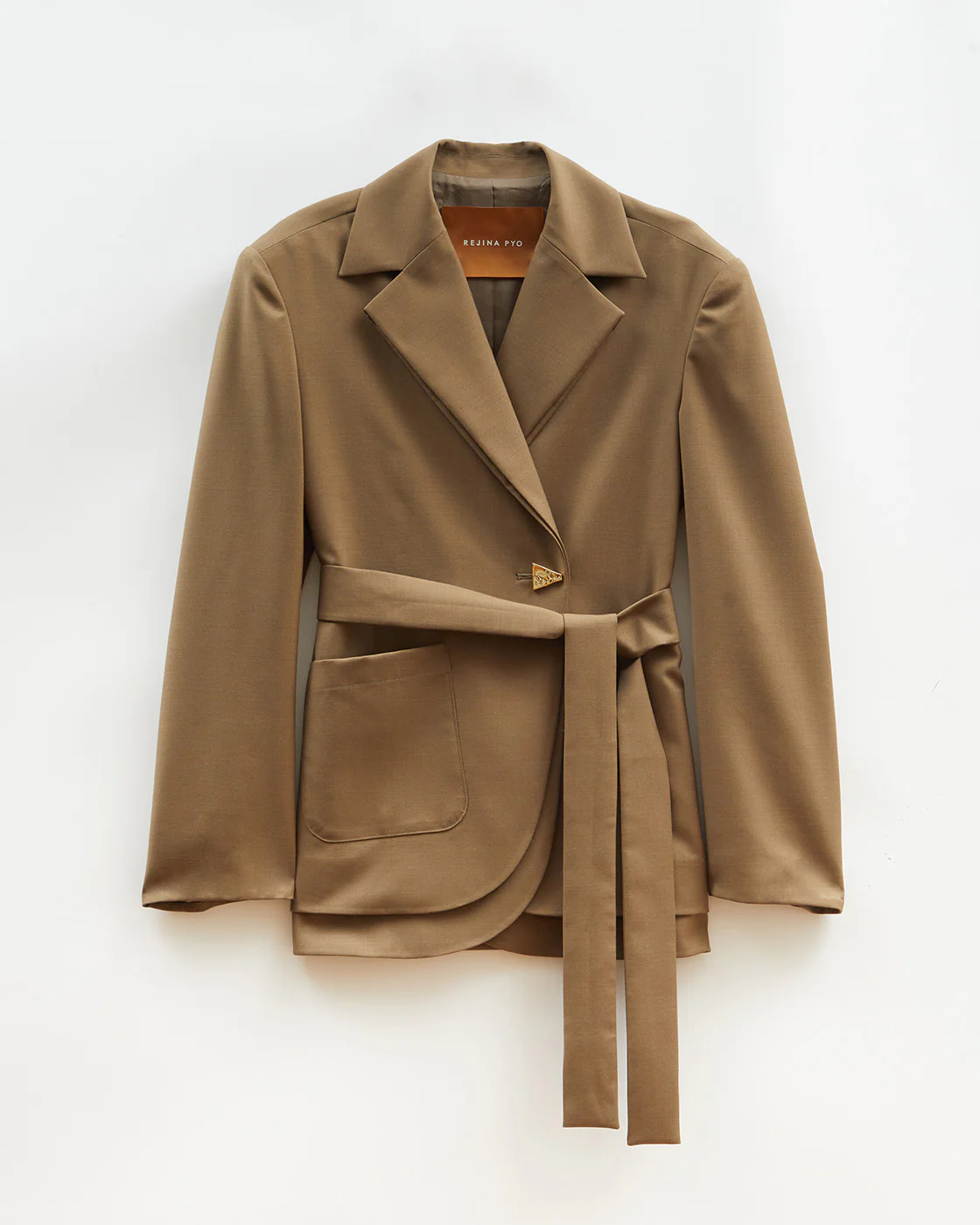 Johanna Blazer Wool Blend Olive - Image 6