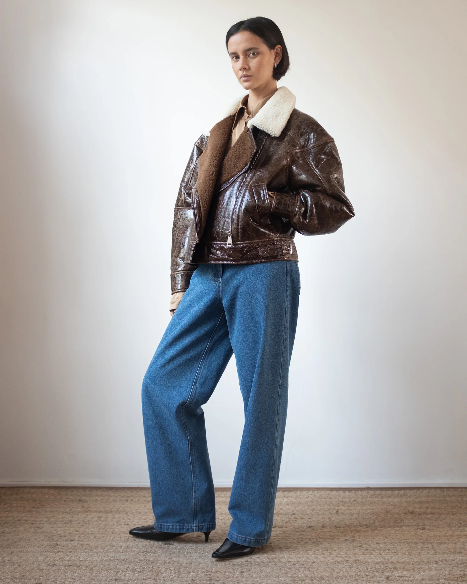 Jordan Jacket Shearling Brown - Image 7