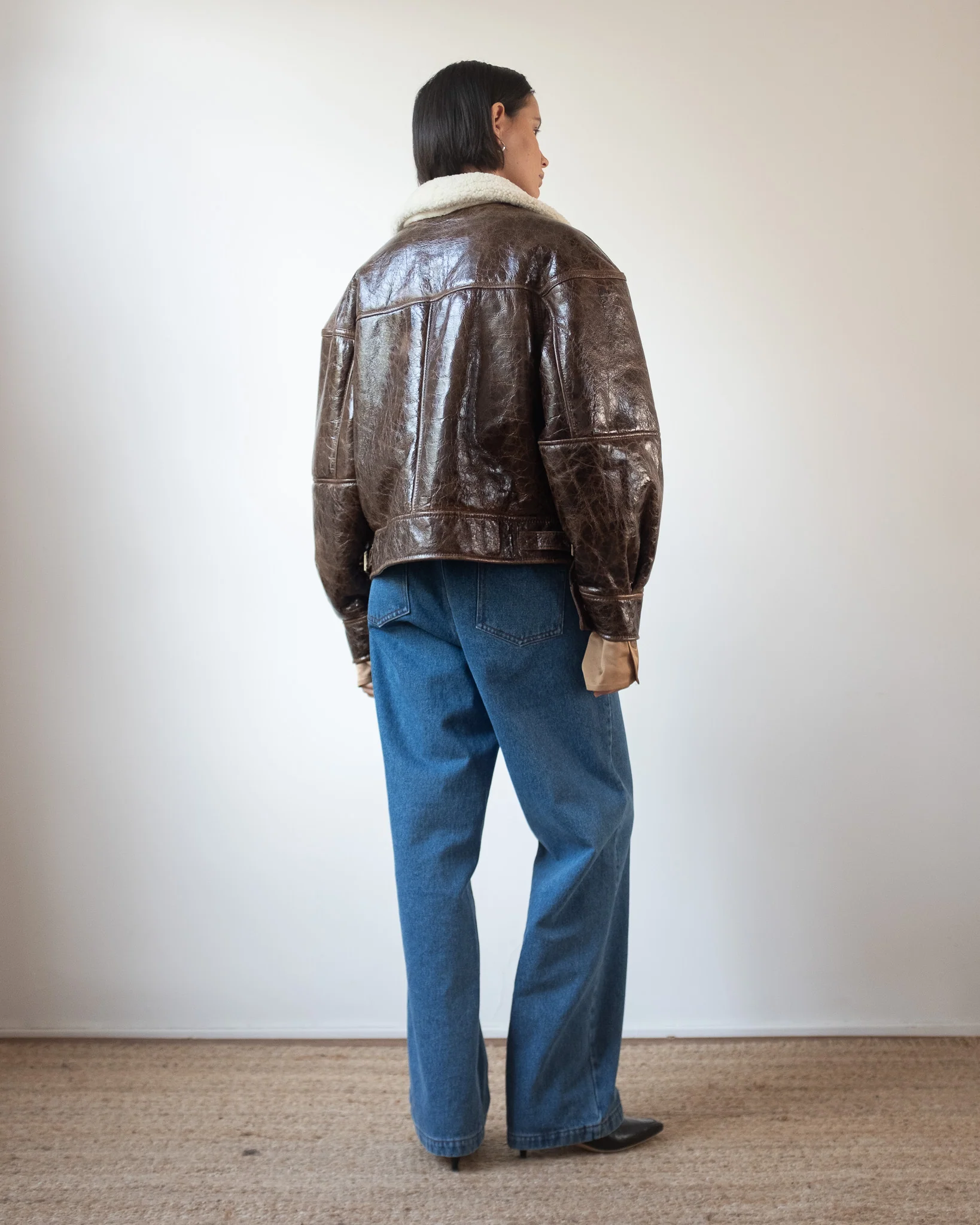 Jordan Jacket Shearling Brown - Image 9