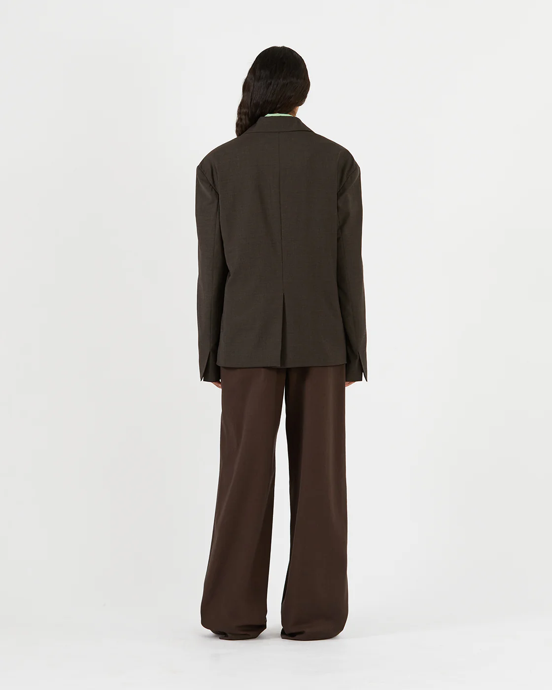 Karyn Jacket Wool Blend Suiting Coffee - Image 6