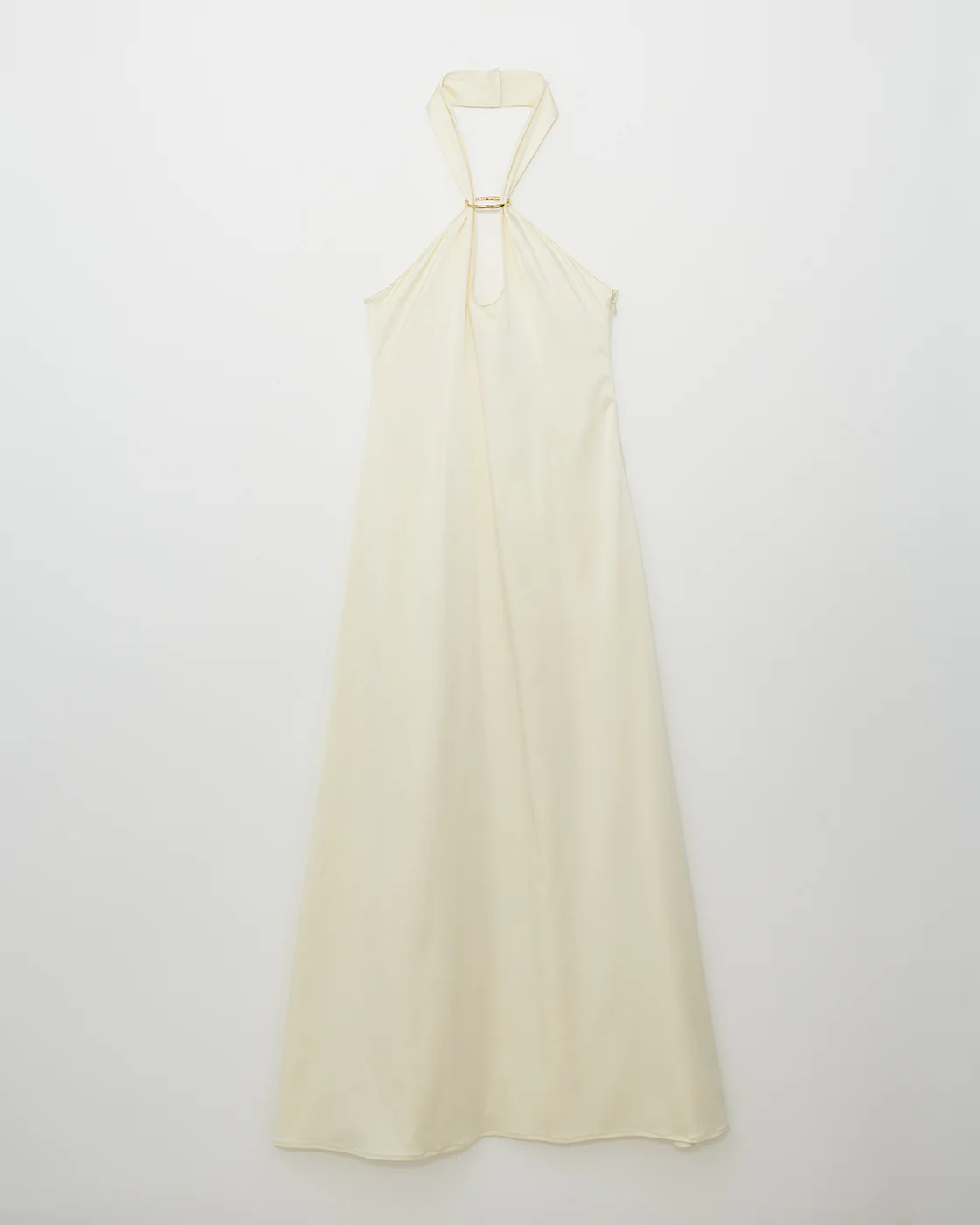 Lily Dress Silk Satin Butter - Image 6
