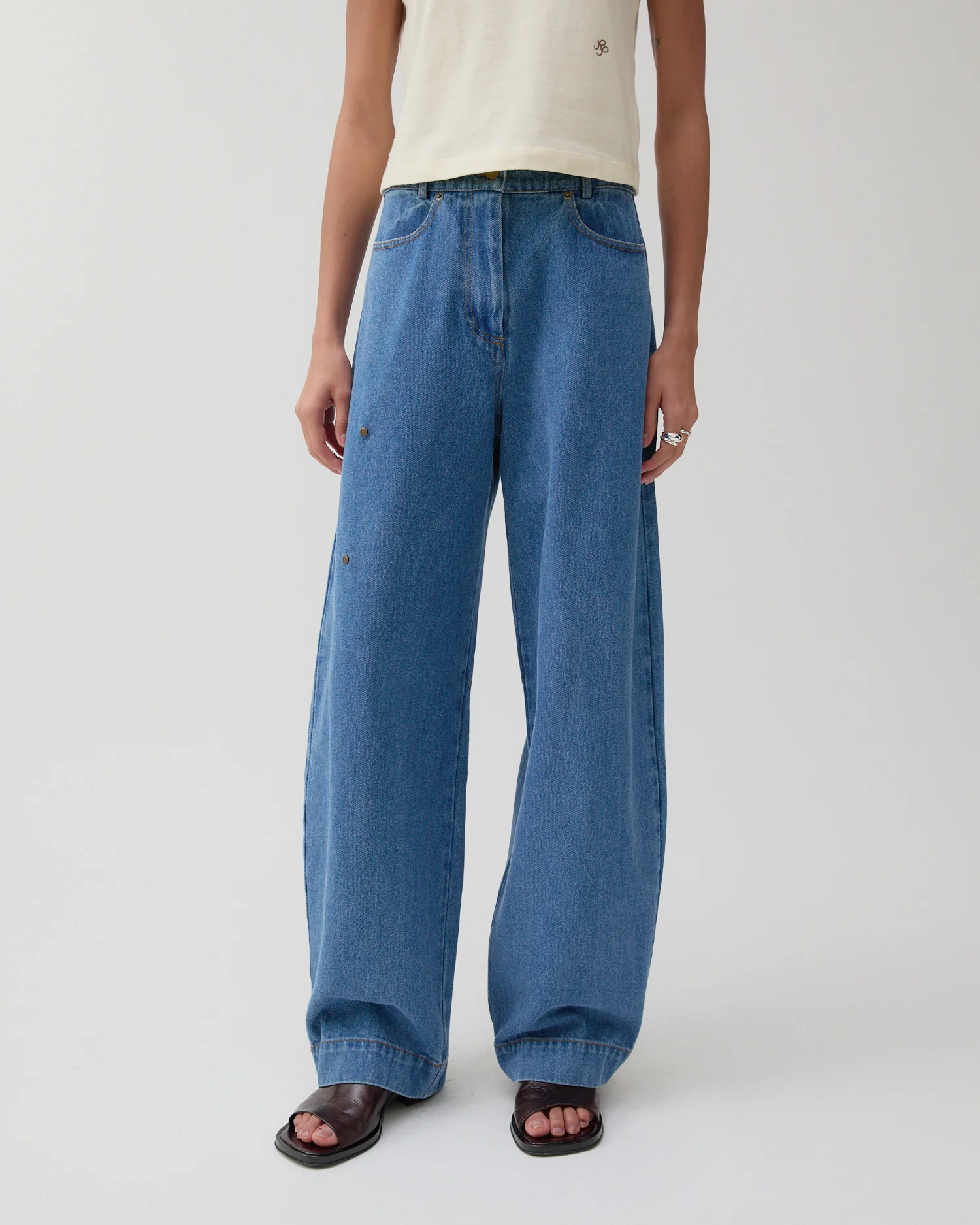 Margot Trousers Organic Cotton Denim Indigo - Image 10
