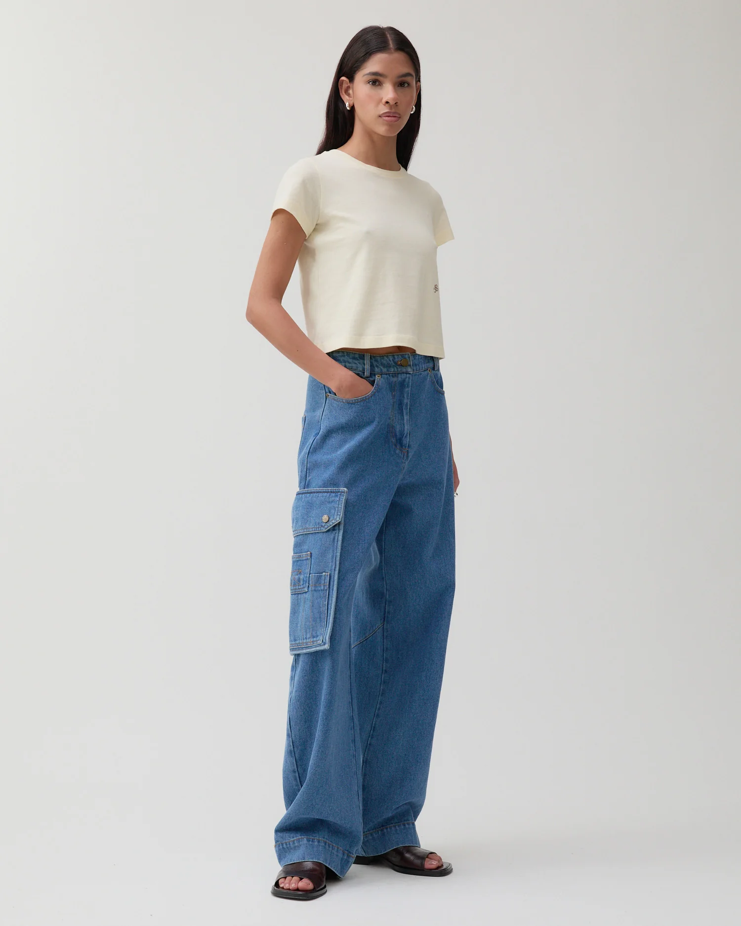 Margot Trousers Organic Cotton Denim Indigo - Image 5