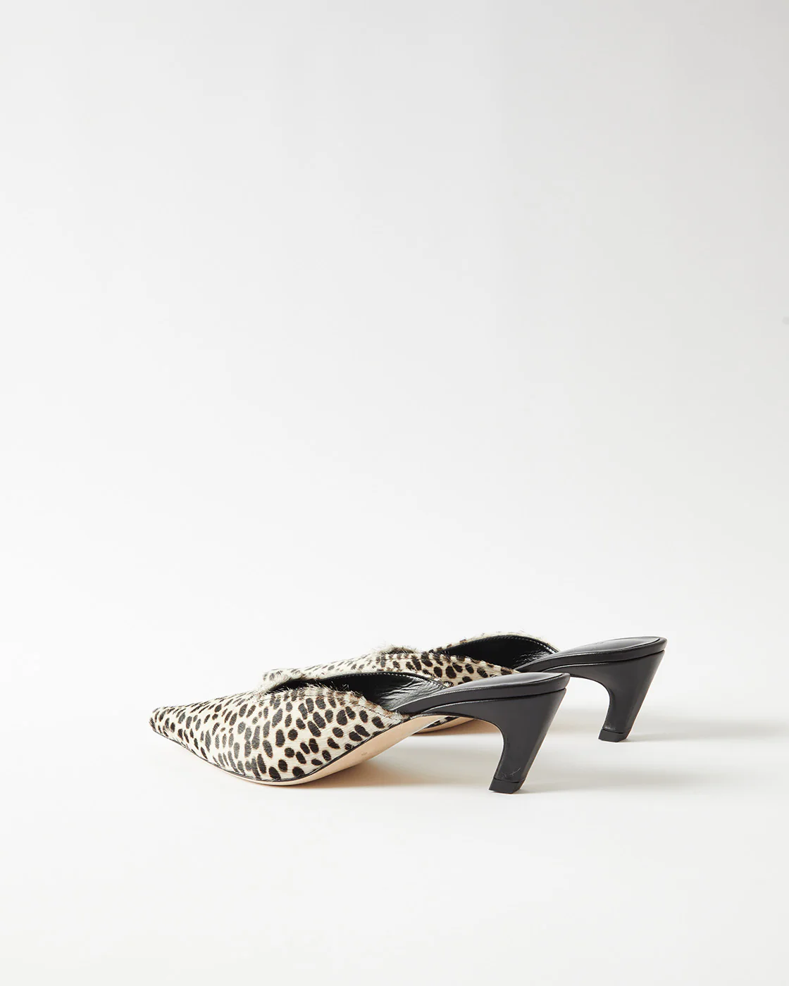 Mathilde Mule Pony Polkadot Black + White - Image 3