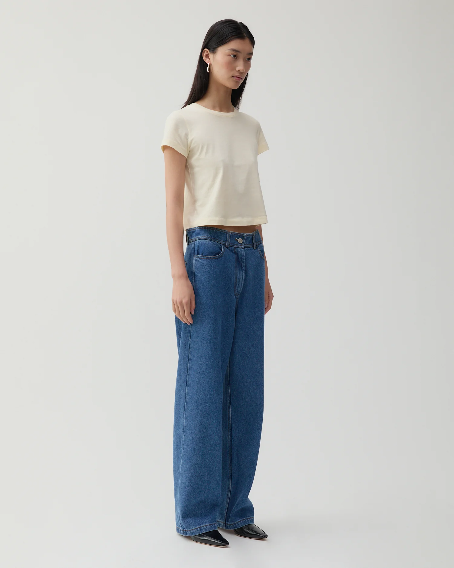 Maude Trousers Organic Cotton Denim Blue - Image 6