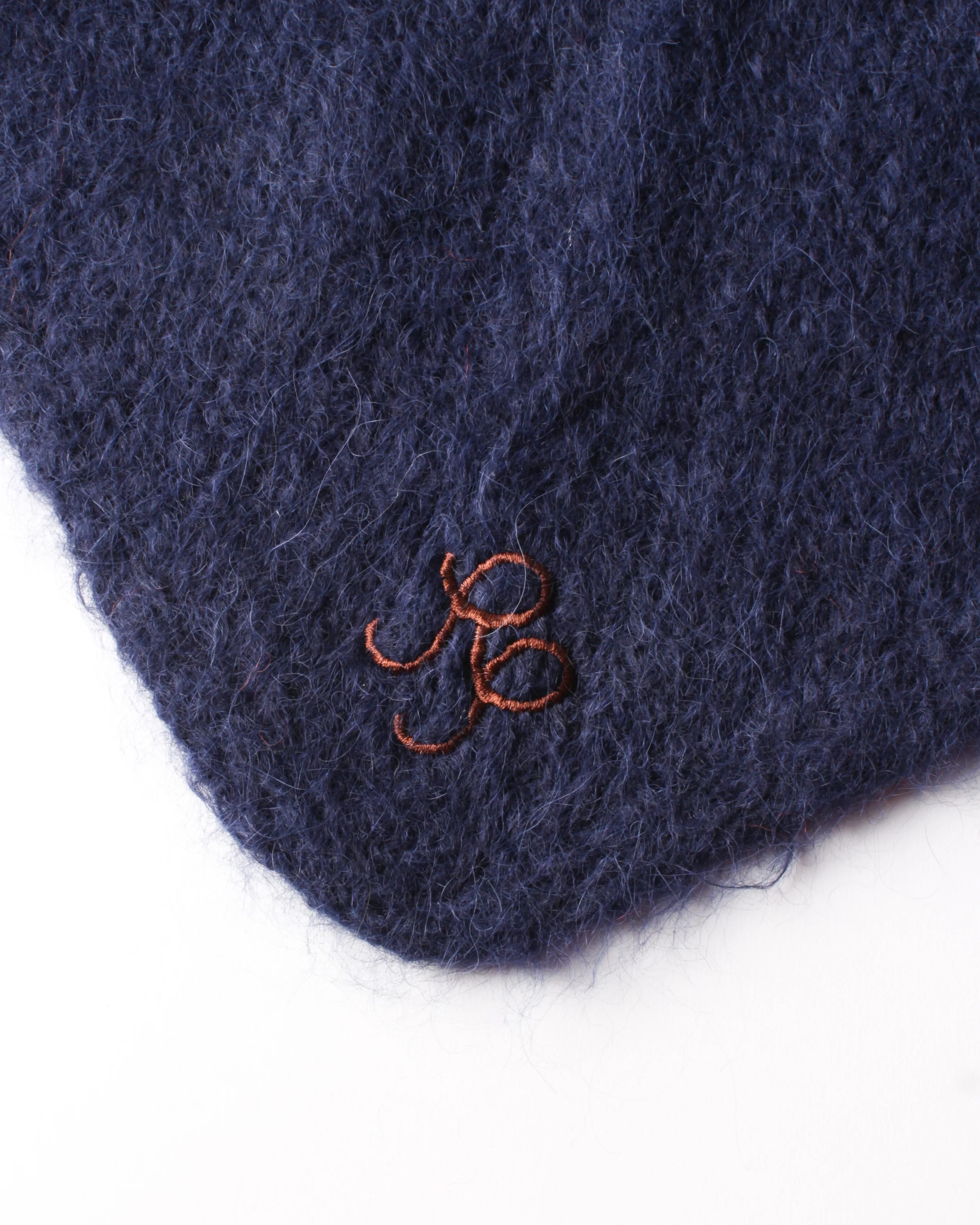 Maxi Triangle Scarf Alpaca Blend Navy - Image 6