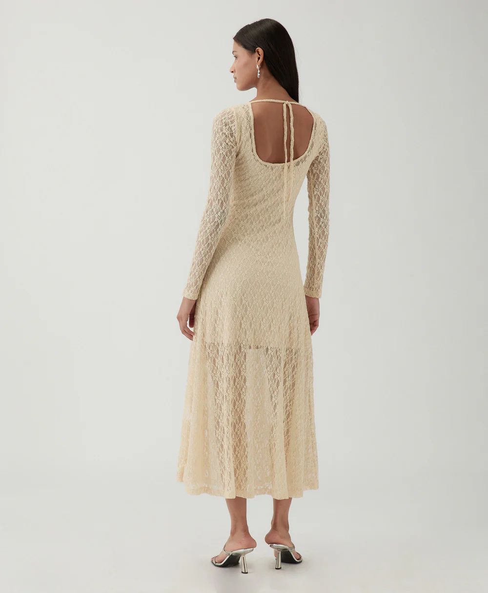 Mila Dress Lace Cream - Image 3