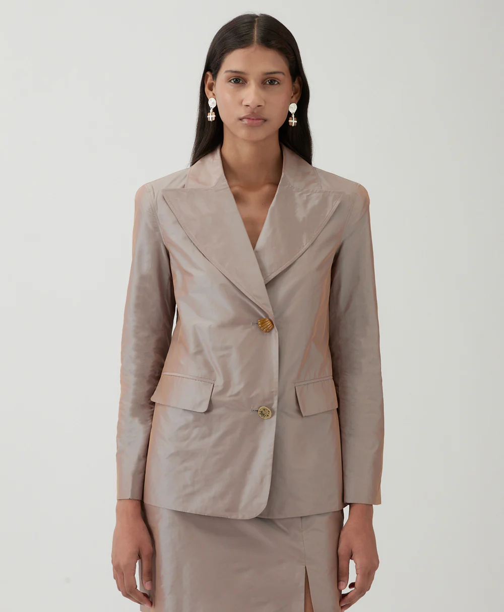 Mina Blazer Taffetta Iridescent - Image 3