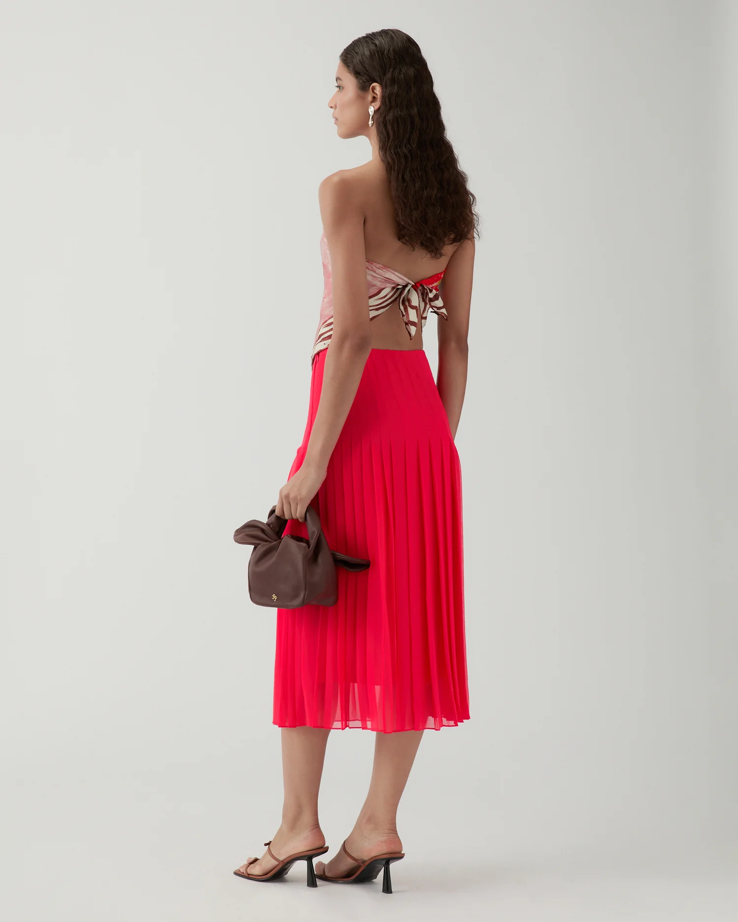 Miwa Skirt Chiffon Hot Pink - Image 4