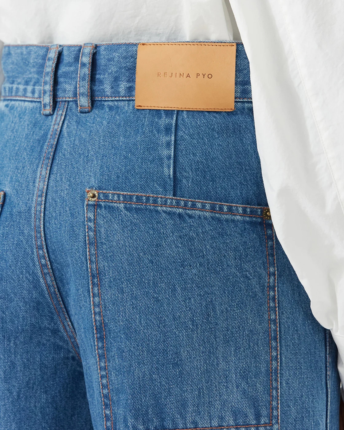 Nemy Trousers Organic Cotton Denim Blue - Image 6