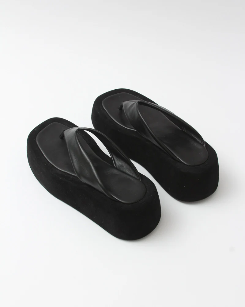Nikki Slides Leather Nappa Black - Image 4