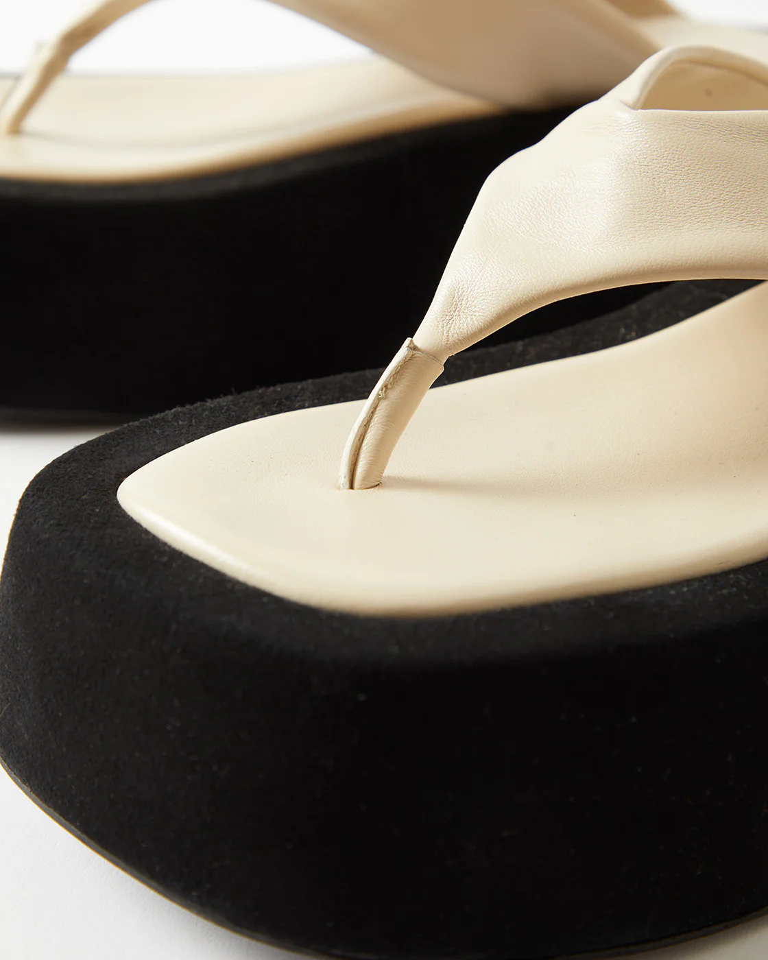 Nikki Slides Leather Nappa Ivory - Image 5