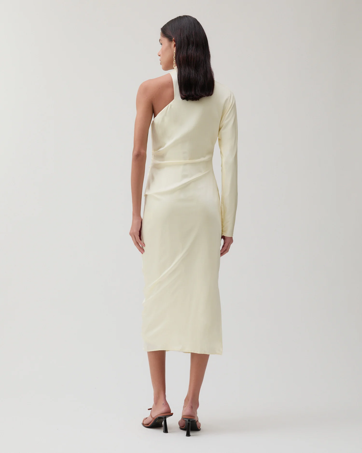 Ola Dress Silk Satin Butter - Image 5