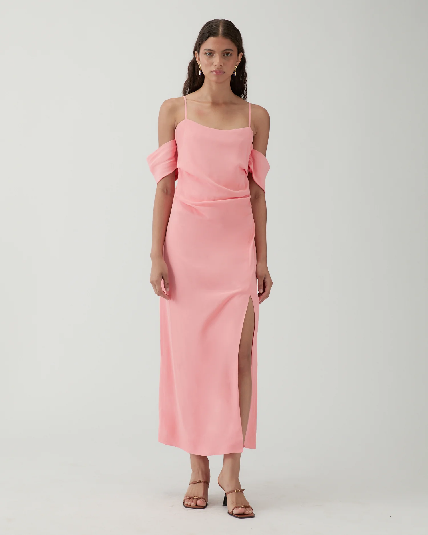 Pauline Dress Crepe Viscose Pink