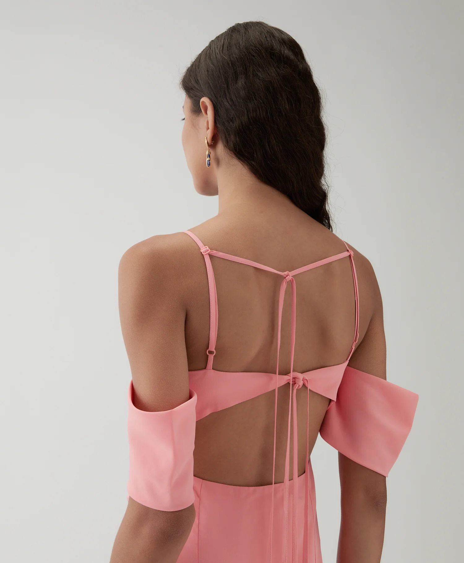 Pauline Dress Crepe Viscose Pink - Image 5