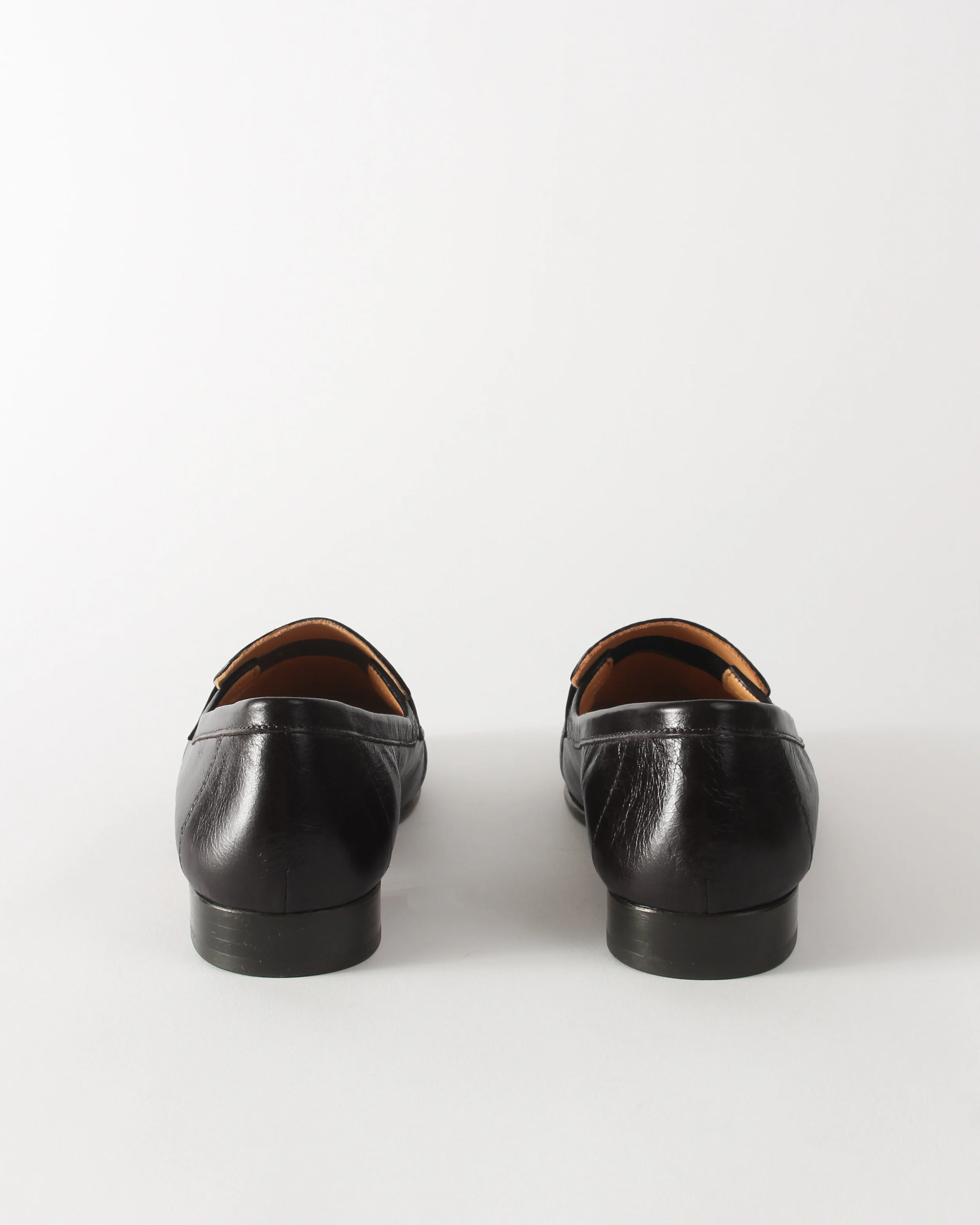 Ruched Loafer Leather Black - Image 4