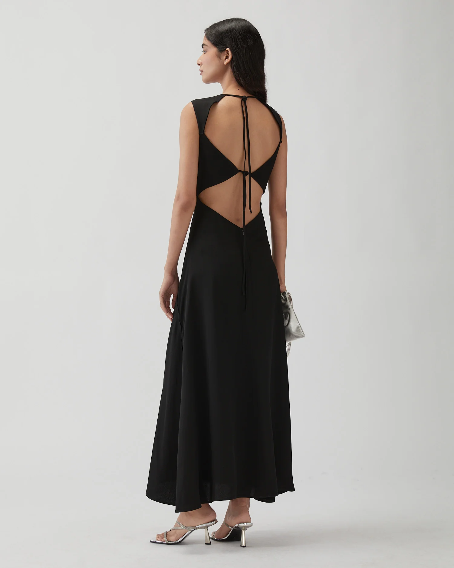 Sadie Dress Crepe Twill Viscose Black - Image 5