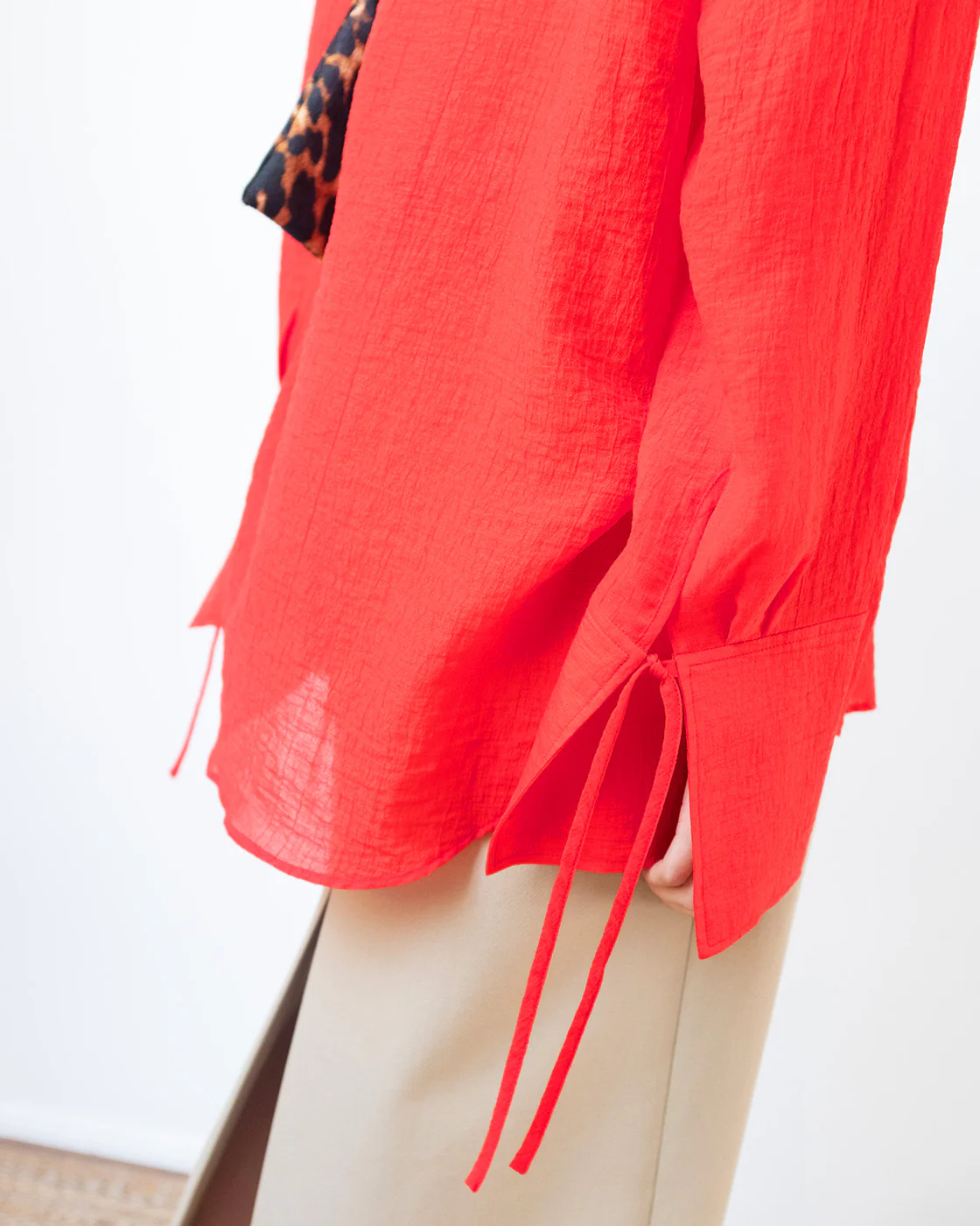 Saskia Shirt Tencel Blend Red - Image 6