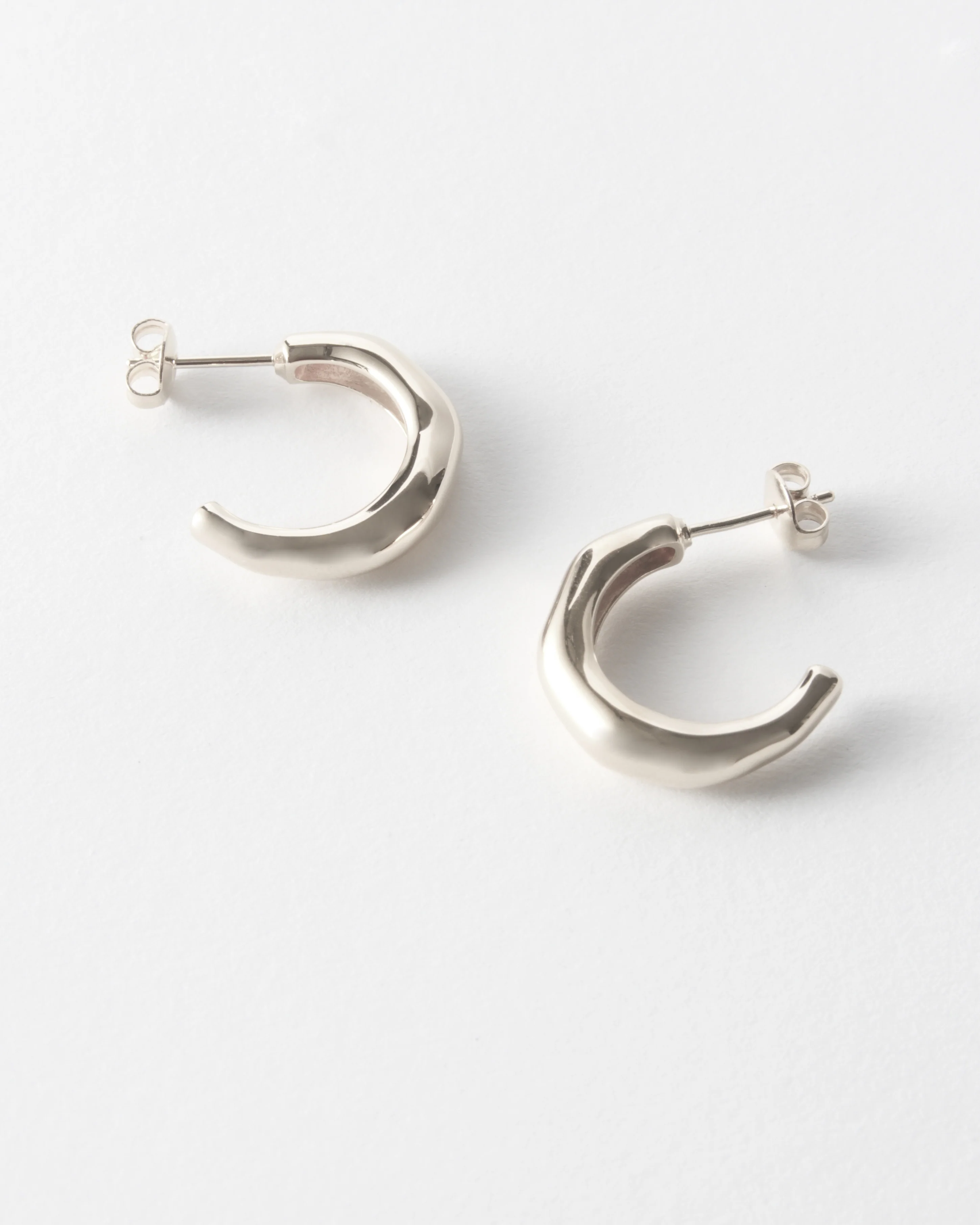 Small Hoops Silver Plated - Image 2